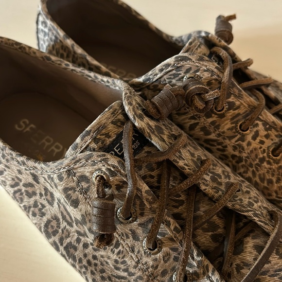Sperry Cheetah Seacoast Sneakers - Picture 6 of 9